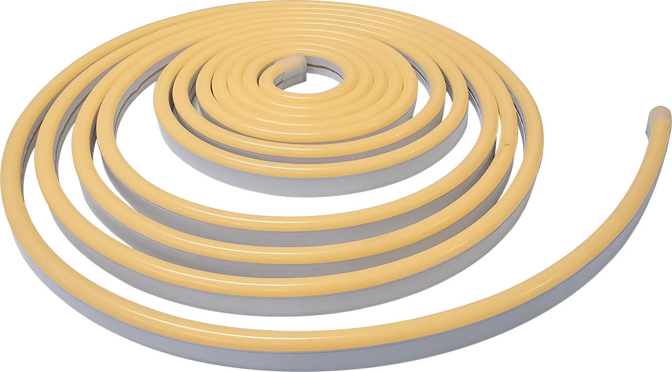 GDS-NF-GOLDEN YELLOW - 8MM Neon | 12W/m | Golden Yellow | IP67 | Signage, Decorative Lighting | 8mm | Weatherproof, Reliable